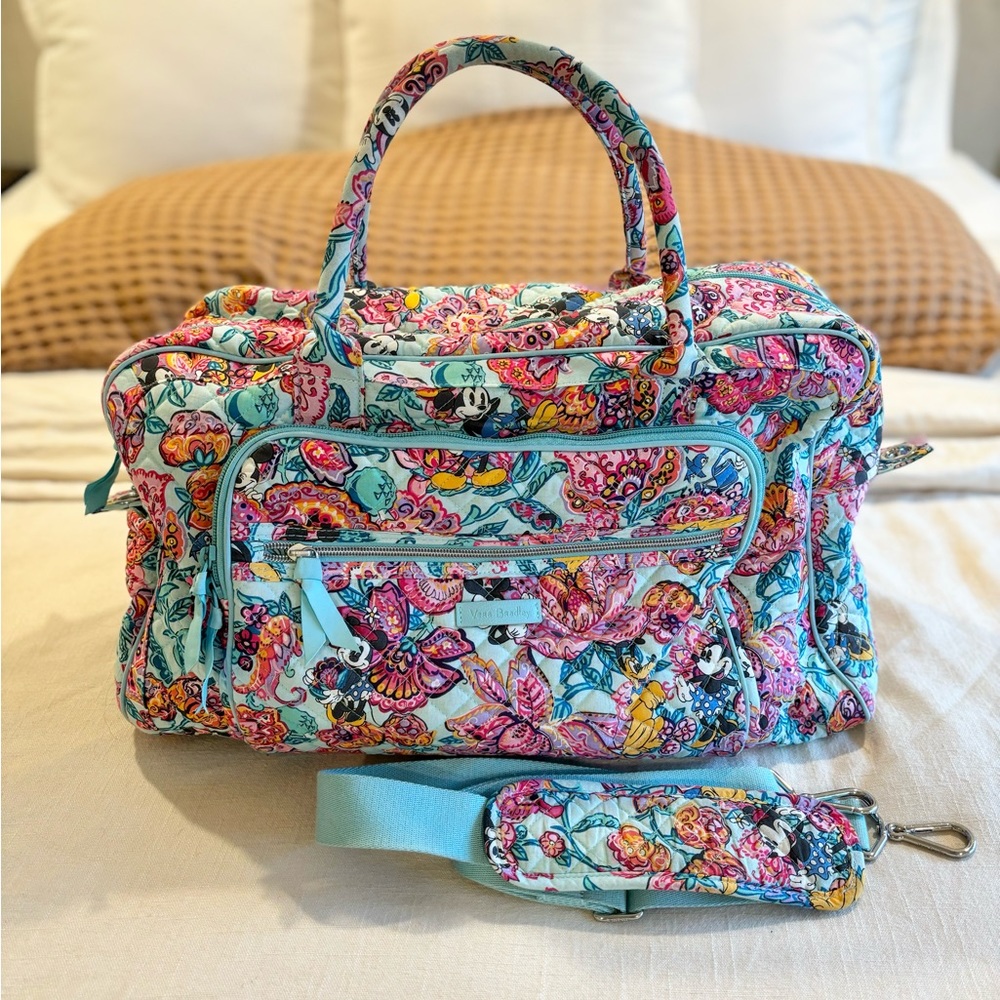 Vera Bradley Disney Mickey's Colorful Garden Weekender